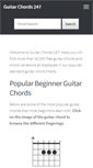 Mobile Screenshot of guitarchords247.com